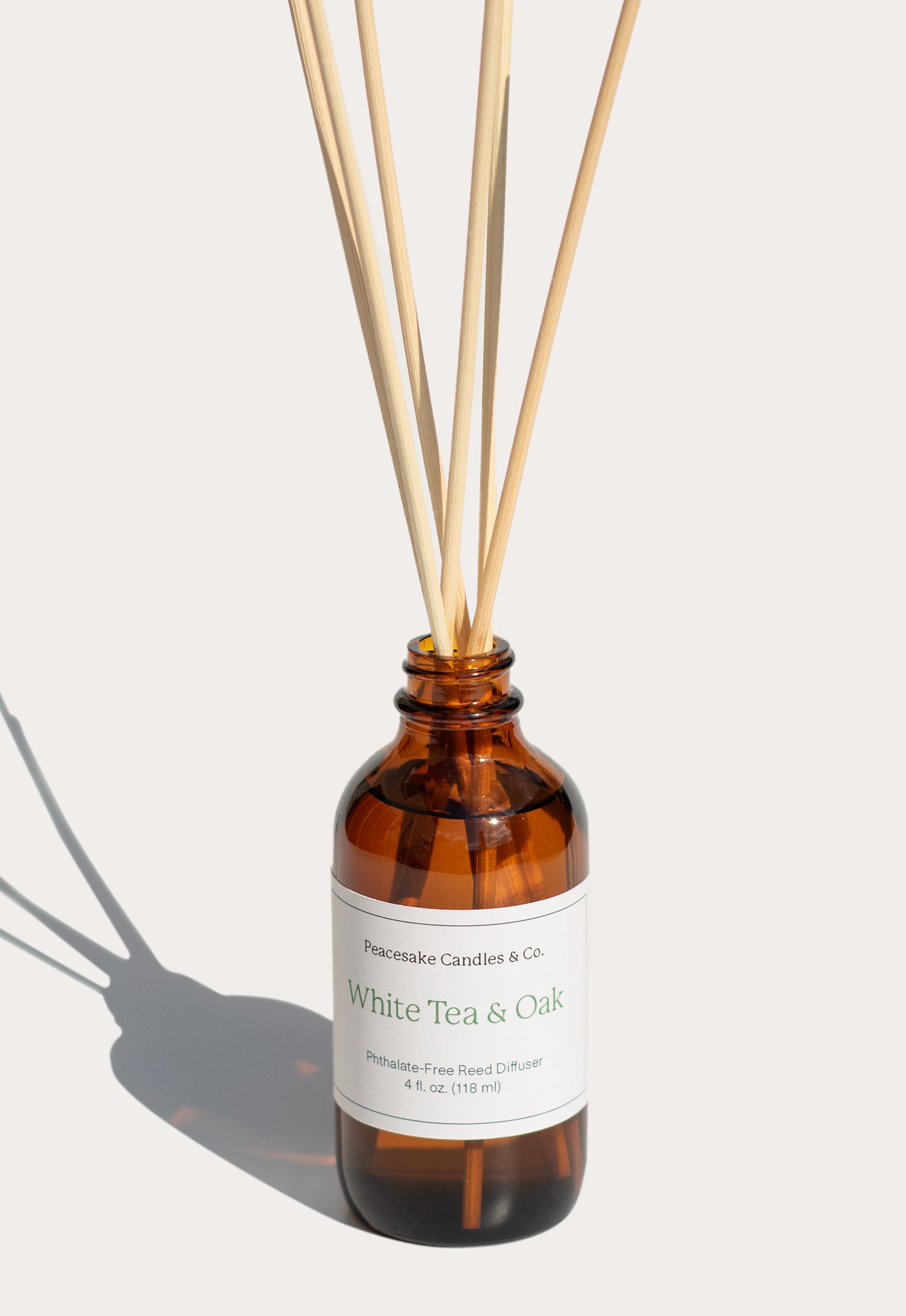 White Tea & Oak Reed Diffuser – Peacesake Candles & Co