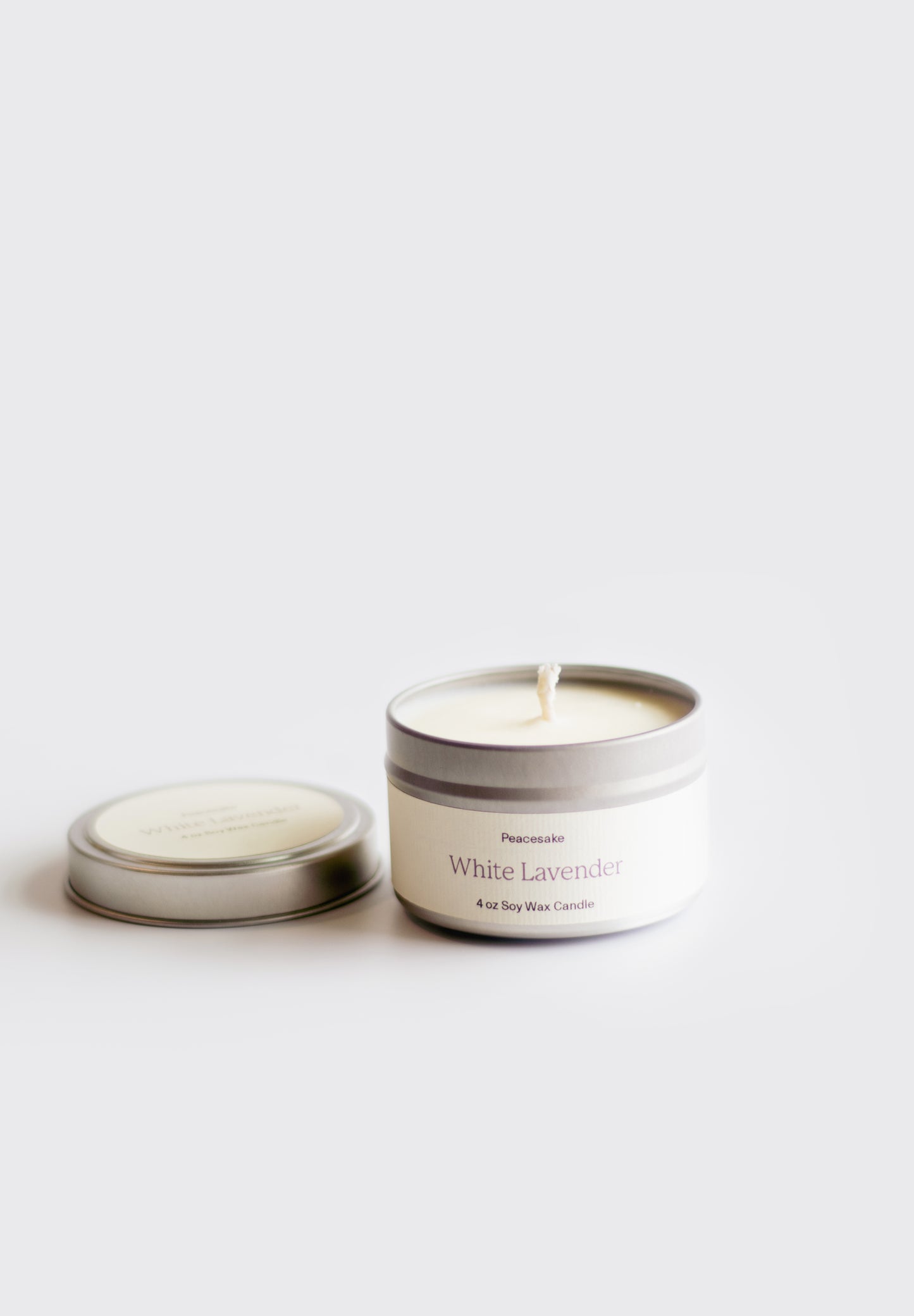 White Lavender Travel Size Candle